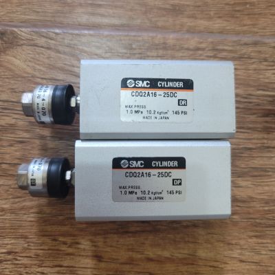 Xilanh khí compact SMC CDQ2A16-25DC (used, đã test) (Không kèm khớp nối JB16-4-070)